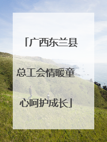 广西东兰县总工会情暖童心呵护成长