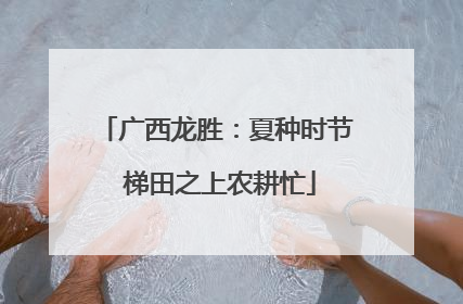 广西龙胜：夏种时节 梯田之上农耕忙
