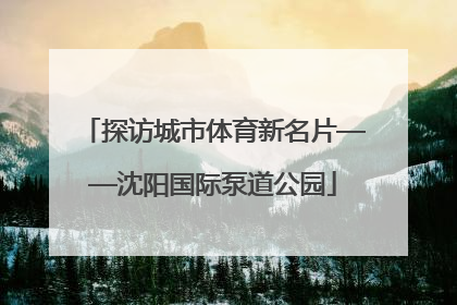 探访城市体育新名片——沈阳国际泵道公园