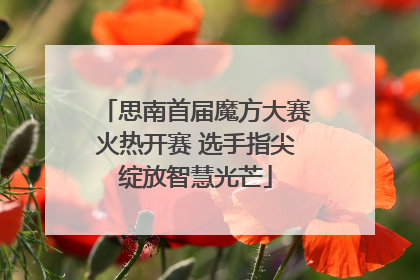 思南首届魔方大赛火热开赛 选手指尖绽放智慧光芒