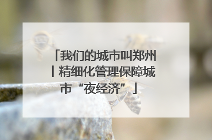 我们的城市叫郑州丨精细化管理保障城市“夜经济”