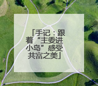手记：跟着“主委进小岛”感受共富之美