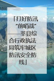 打好防汛“前哨战”——莘县综合行政执法局筑牢城区防汛安全防线