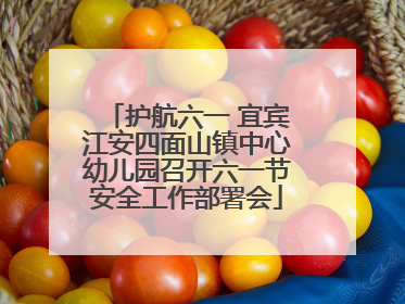 护航六一 宜宾江安四面山镇中心幼儿园召开六一节安全工作部署会