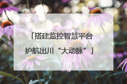 搭建监控智慧平台 护航出川“大动脉”