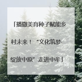 播撒美育种子赋能乡村未来！“文化筑梦·绽放中原”走进中牟