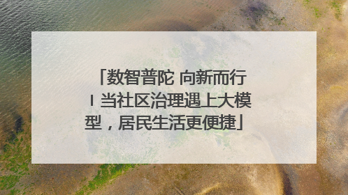 数智普陀 向新而行〡当社区治理遇上大模型，居民生活更便捷