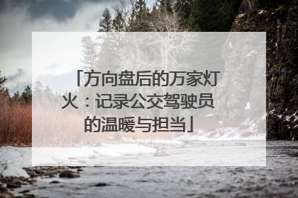 方向盘后的万家灯火：记录公交驾驶员的温暖与担当