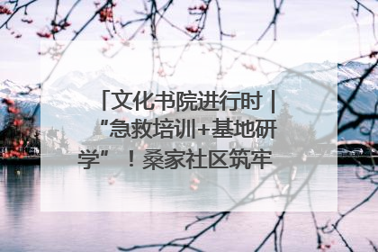 文化书院进行时｜“急救培训+基地研学”！桑家社区筑牢居民健康防线