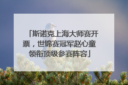斯诺克上海大师赛开票，世锦赛冠军赵心童领衔顶级参赛阵容