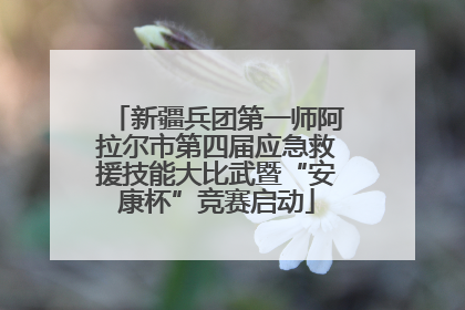 新疆兵团第一师阿拉尔市第四届应急救援技能大比武暨“安康杯”竞赛启动