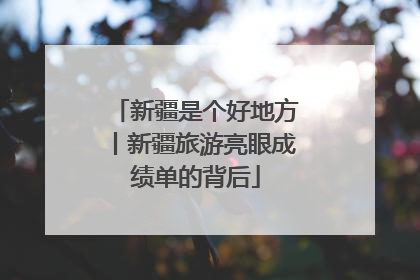 新疆是个好地方丨新疆旅游亮眼成绩单的背后