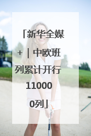 新华全媒+｜中欧班列累计开行110000列