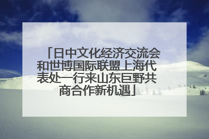 日中文化经济交流会和世博国际联盟上海代表处一行来山东巨野共商合作新机遇