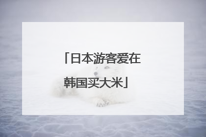 日本游客爱在韩国买大米