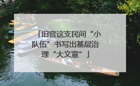 旧宫这支民间“小队伍”书写出基层治理“大文章”