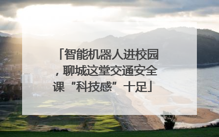 智能机器人进校园，聊城这堂交通安全课“科技感”十足
