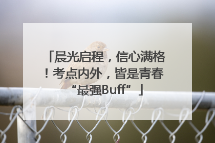 晨光启程，信心满格！考点内外，皆是青春“最强Buff”