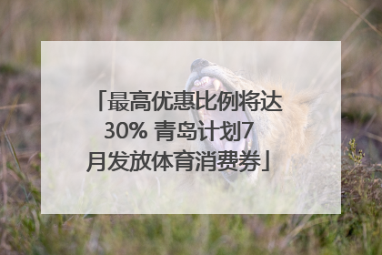最高优惠比例将达30% 青岛计划7月发放体育消费券