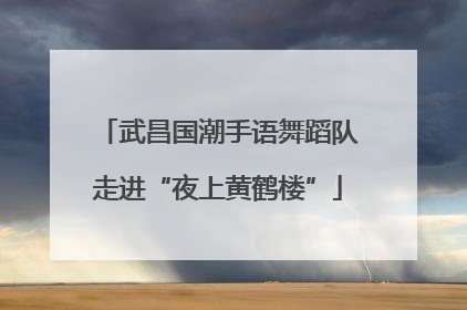 武昌国潮手语舞蹈队走进“夜上黄鹤楼”