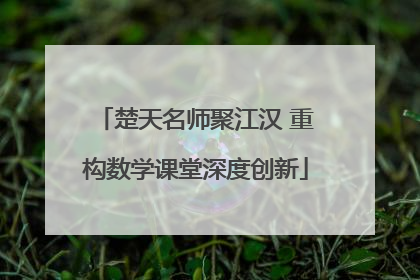 楚天名师聚江汉 重构数学课堂深度创新