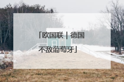 欧国联｜德国不敌葡萄牙