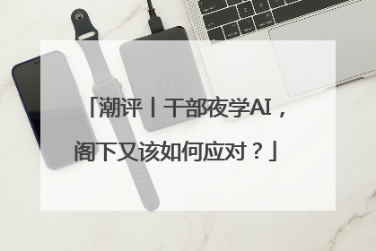 潮评丨干部夜学AI，阁下又该如何应对？