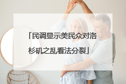 民调显示美民众对洛杉矶之乱看法分裂