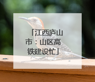江西庐山市：山区高铁建设忙