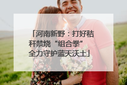 河南新野：打好秸秆禁烧“组合拳” 全力守护蓝天沃土
