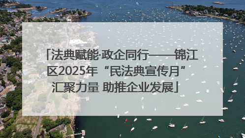 法典赋能·政企同行——锦江区2025年“民法典宣传月”汇聚力量 助推企业发展