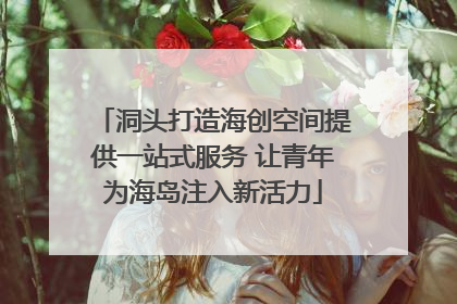 洞头打造海创空间提供一站式服务 让青年为海岛注入新活力