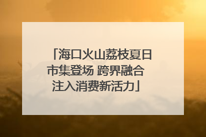 海口火山荔枝夏日市集登场 跨界融合注入消费新活力