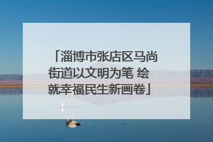 淄博市张店区马尚街道以文明为笔 绘就幸福民生新画卷