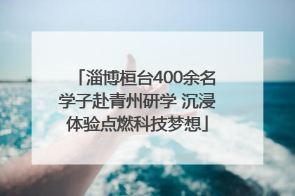 淄博桓台400余名学子赴青州研学 沉浸体验点燃科技梦想