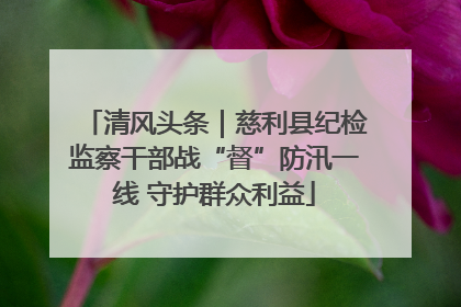 清风头条｜慈利县纪检监察干部战“督”防汛一线 守护群众利益