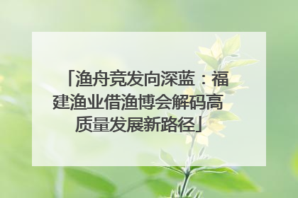 渔舟竞发向深蓝：福建渔业借渔博会解码高质量发展新路径