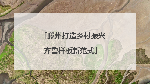 滕州打造乡村振兴齐鲁样板新范式