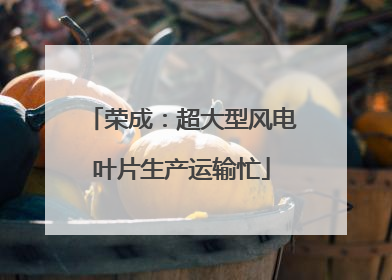 荣成：超大型风电叶片生产运输忙