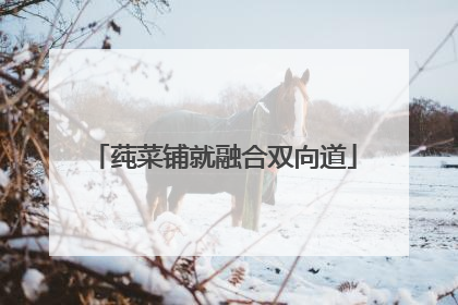 莼菜铺就融合双向道