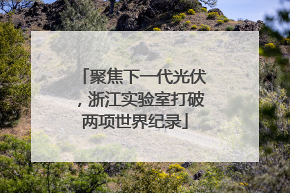 聚焦下一代光伏，浙江实验室打破两项世界纪录