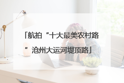 航拍“十大最美农村路”沧州大运河堤顶路