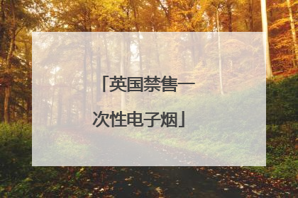 英国禁售一次性电子烟
