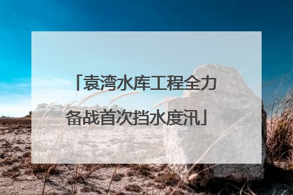 袁湾水库工程全力备战首次挡水度汛
