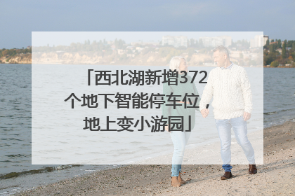 西北湖新增372个地下智能停车位，地上变小游园