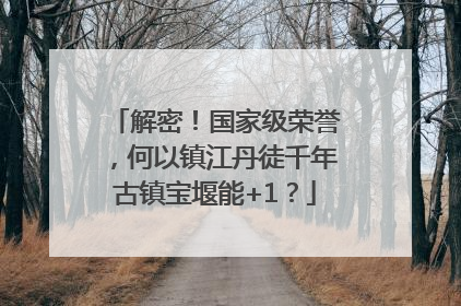 解密！国家级荣誉，何以镇江丹徒千年古镇宝堰能+1？