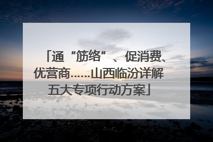 通“筋络”、促消费、优营商……山西临汾详解五大专项行动方案