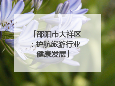 邵阳市大祥区：护航旅游行业健康发展