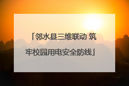 邻水县三维联动 筑牢校园用电安全防线