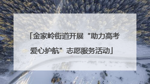 金家岭街道开展“助力高考 爱心护航”志愿服务活动